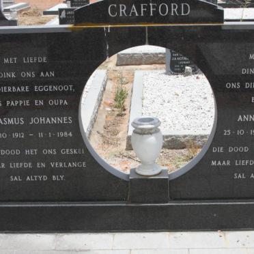 CRAFFORD Erasmus Johannes 1912-1984 &amp; Anna Cecilia 1910-1989
