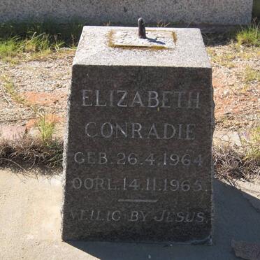CONRADIE Elizabeth 1964-1965
