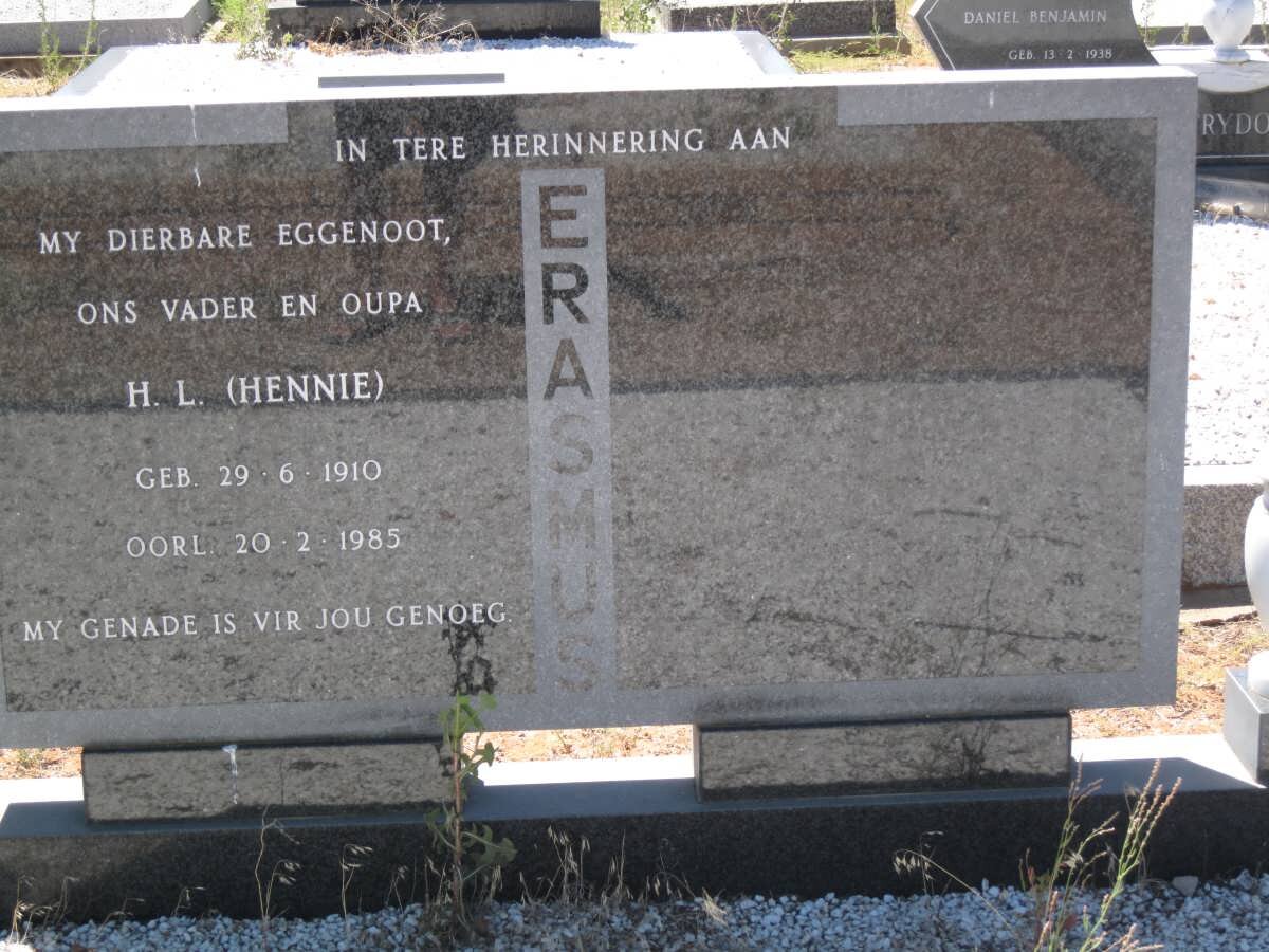 ERASMUS H.L. 1910-1985