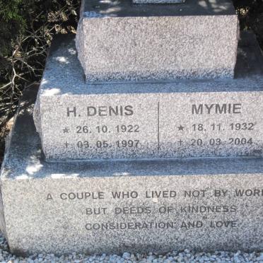 FRASER H. Denis 1922-1997 &amp; Mymie 1932-2004