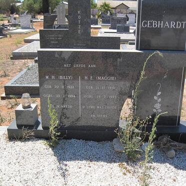 GEBHARDT W.H. 1922-1994 &amp; H.E. 1919-1985