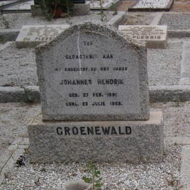 GROENEWALD Johannes Hendrik 1891-1958