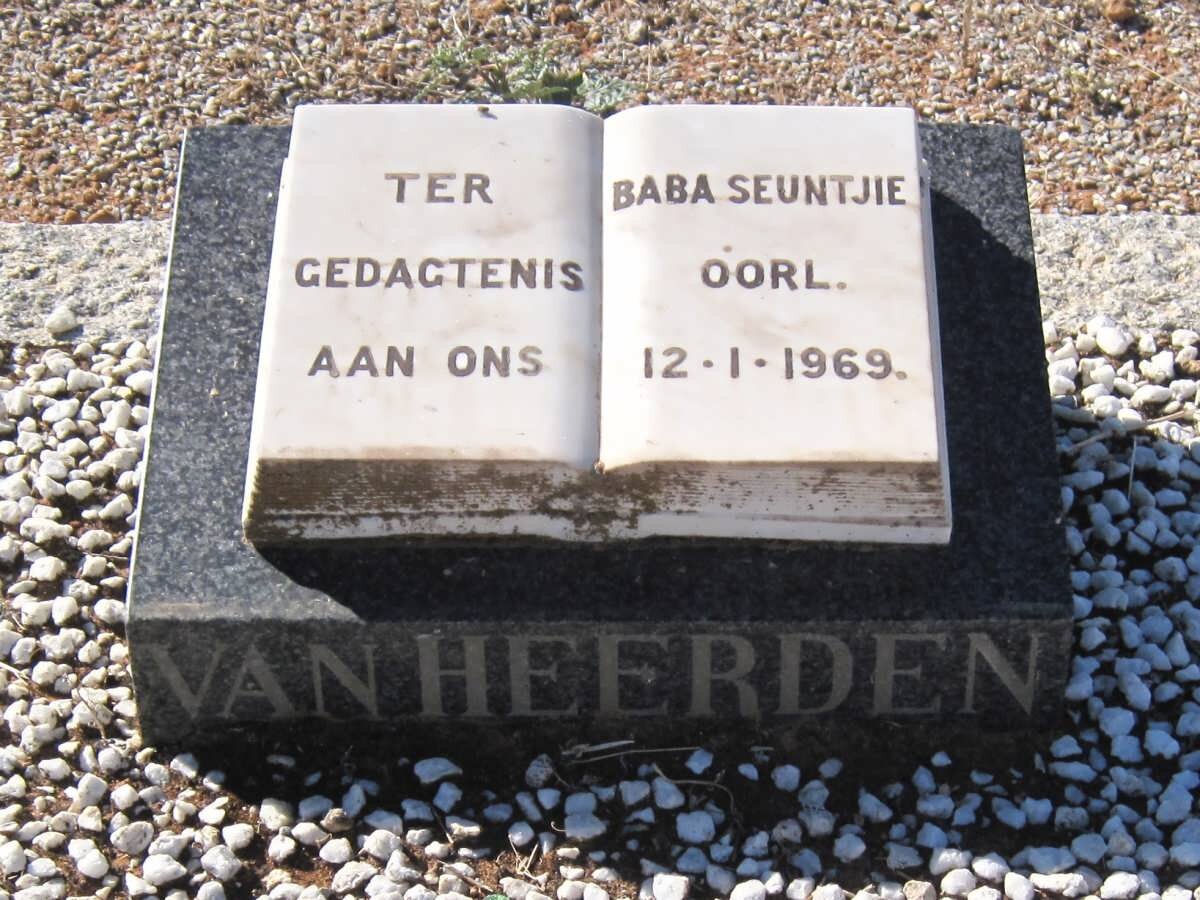 HEERDEN Baba, van -1969