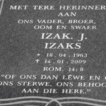 IZAKS Izak J. 1963-2009