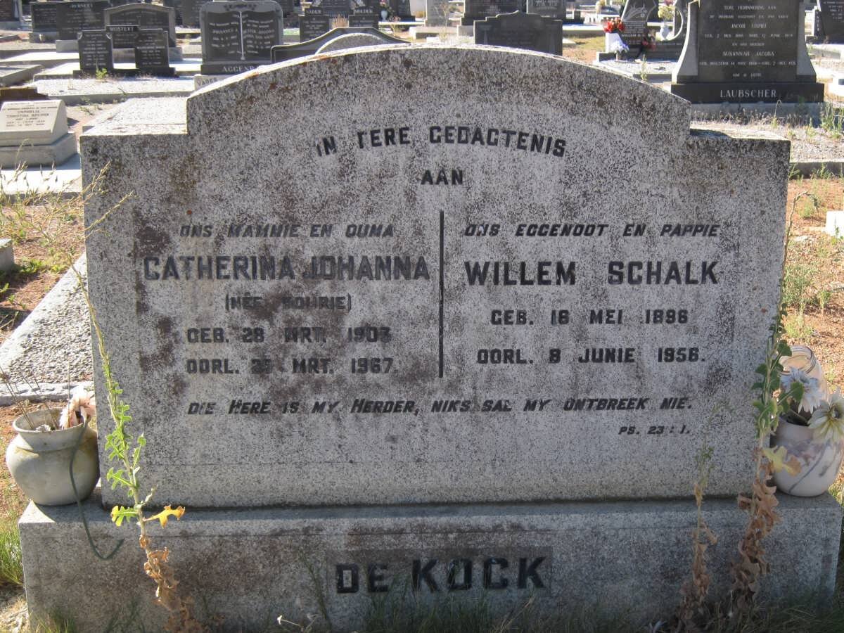 KOCK Willem Schalk, de 1896-1956 &amp; Catherina Johanna  FOURIE 1903-1967