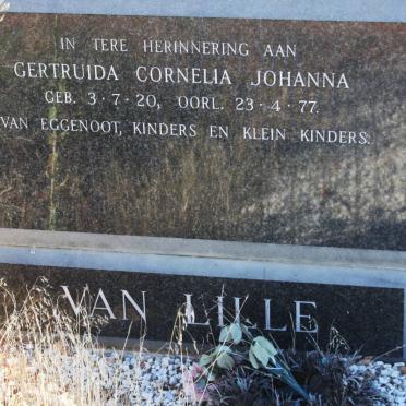 LILLE Gertruida Cornelia Johanna, van 1920-1977