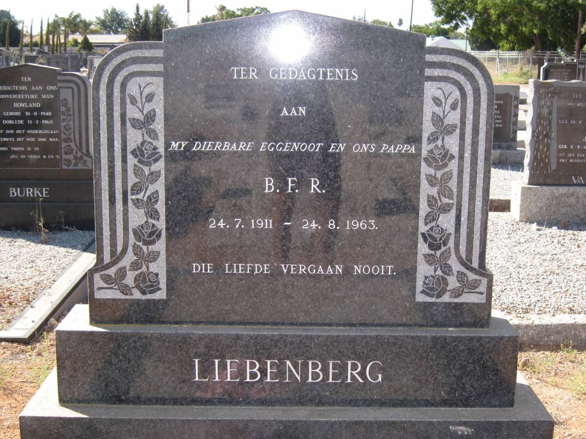 LIEBENBERG B.F.R. 1911-1963