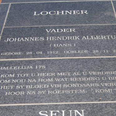 LOCHNER Johannes Hendrik Albertus 1912-2002 