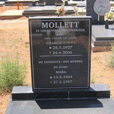 MOLLETT C.H.H. 1927-2006 &amp; Mara 1934-1997