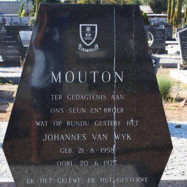 MOUTON Johannes Van Wyk 1958-1977