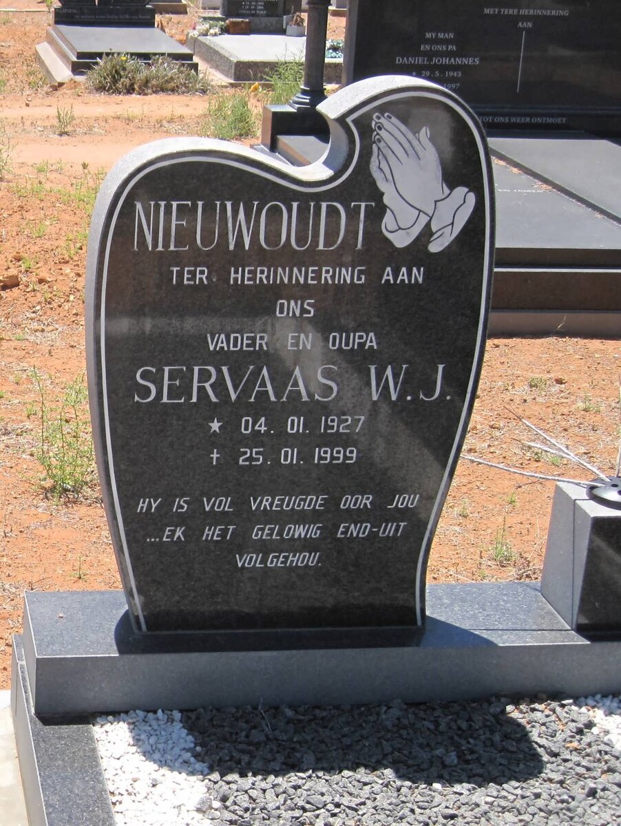NIEUWOUDT Servaas W.J. 1927-1999