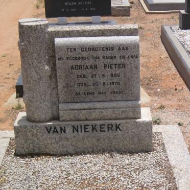 NIEKERK Adriaan Pieter, van 1909-1970