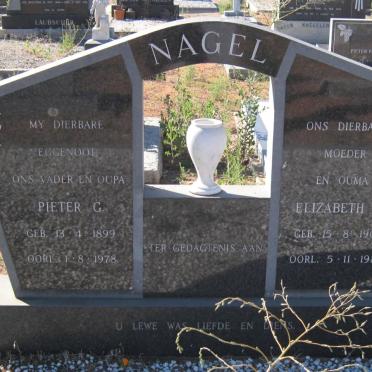 NAGEL Pieter G. 1899-1978 &amp; Elizabeth M. 1903-1989