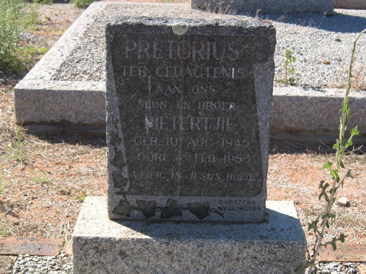 PRETORIUS Pietertjie 1945-1953