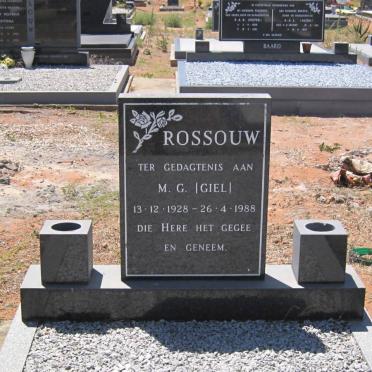 ROSSOUW M.G. 1928-1988