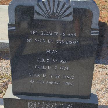 ROSSOUW Mias 1923-1974