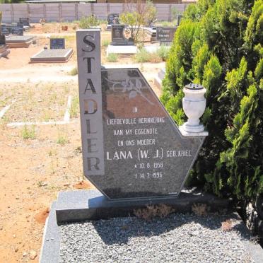 STADLER W.J. nee KRIEL 1958-1996