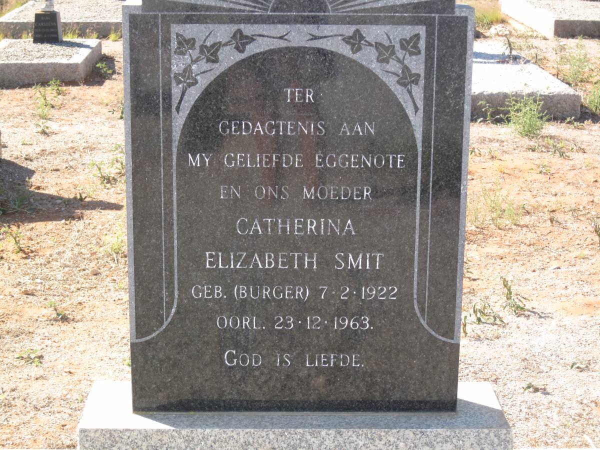 SMIT Catherina Elizabeth nee BURGER 1922-1963