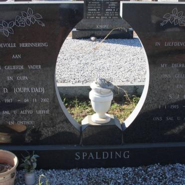 SPALDING H.D. 1917-2002 &amp; S.J. 1915-1979