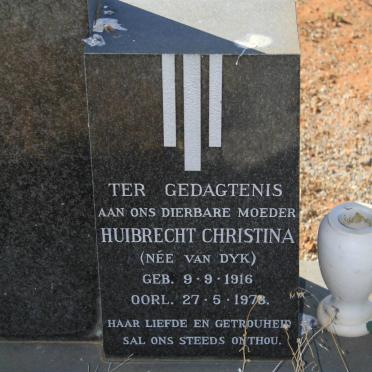 STEMMET Huibrecht Christina nee VAN DYK 1916-1978