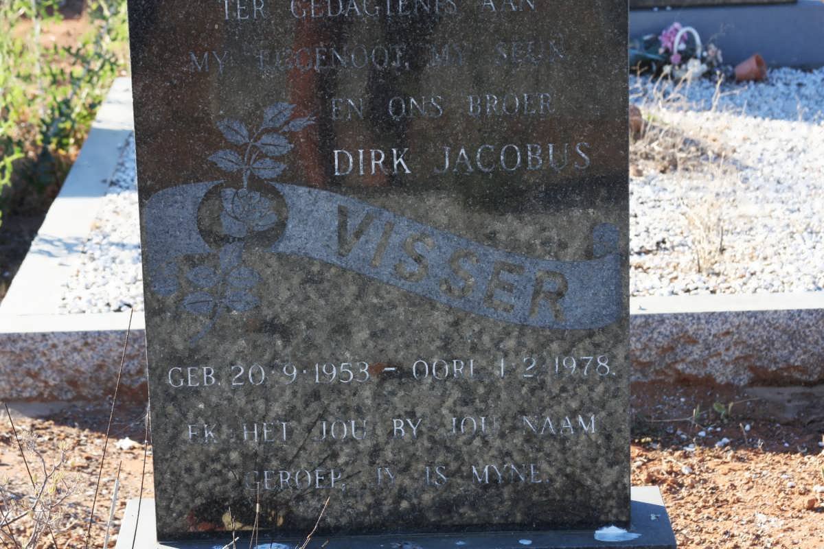 VISSER Dirk Jacobus 1953-1978
