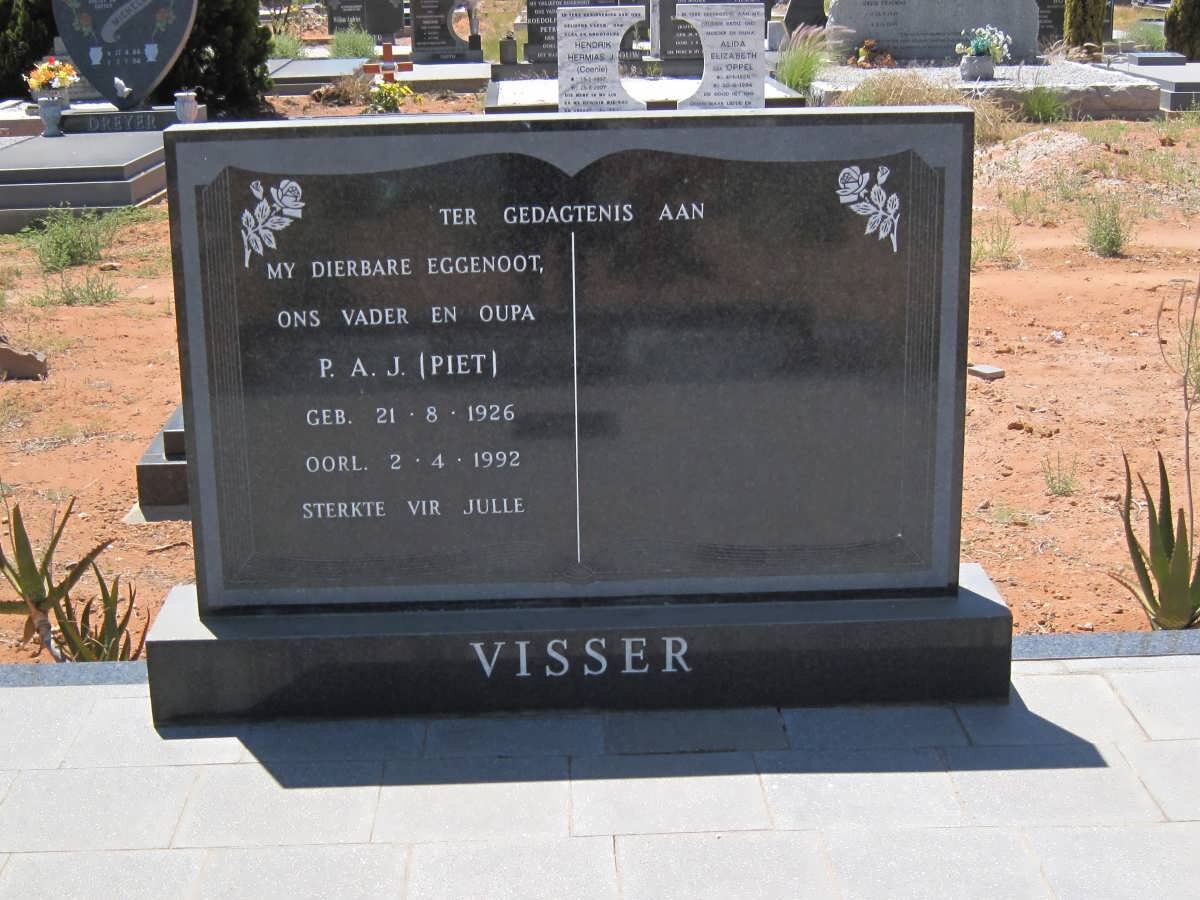 VISSER P.A.J. 1926-1992