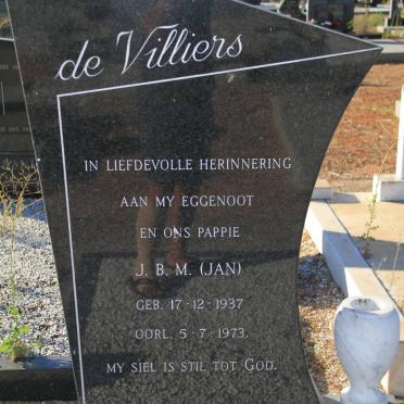 VILLIERS J.B.M., de 1937-1973