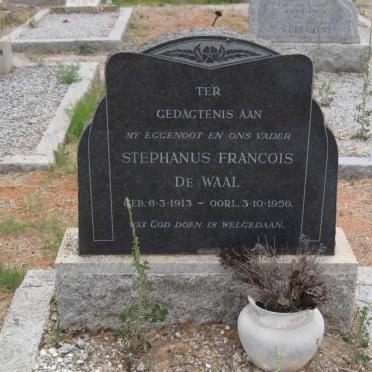 WAAL Stephanus Francois, de 1913-1956