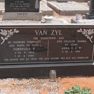 ZYL Corneluis P., van 1914-1988 &amp; Anna G.C.W. 1918-