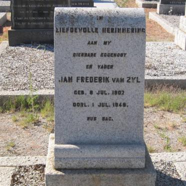 ZYL Jan Frederik, van 1907-1949