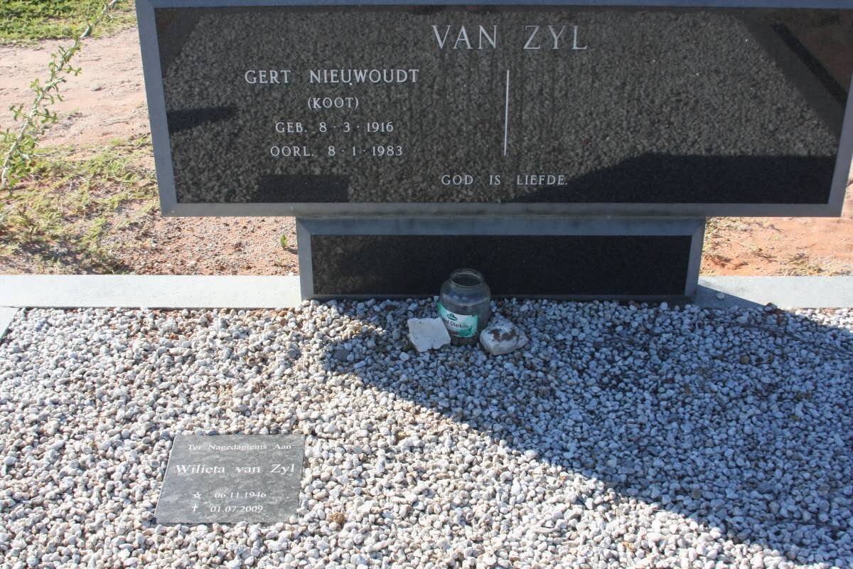 ZYL Gert Nieuwoudt, van 1916-1983  :: VAN ZYL Wilieta 1946-2009