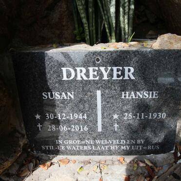 DREYER Hansie 1930- &amp; Susan 1944-2016