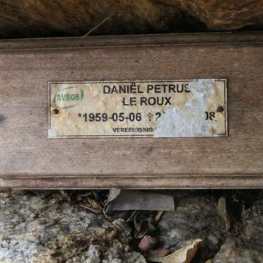 ROUX Daniël Petrus, le 1959-20??