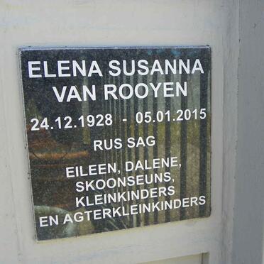 ROOYEN Elana Susanna, van 1928-2015