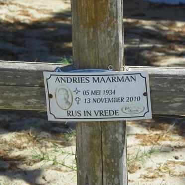 MAARMAN Andries 1934-2010