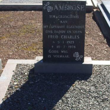 AMBROSE Fred Charles 1923-1978
