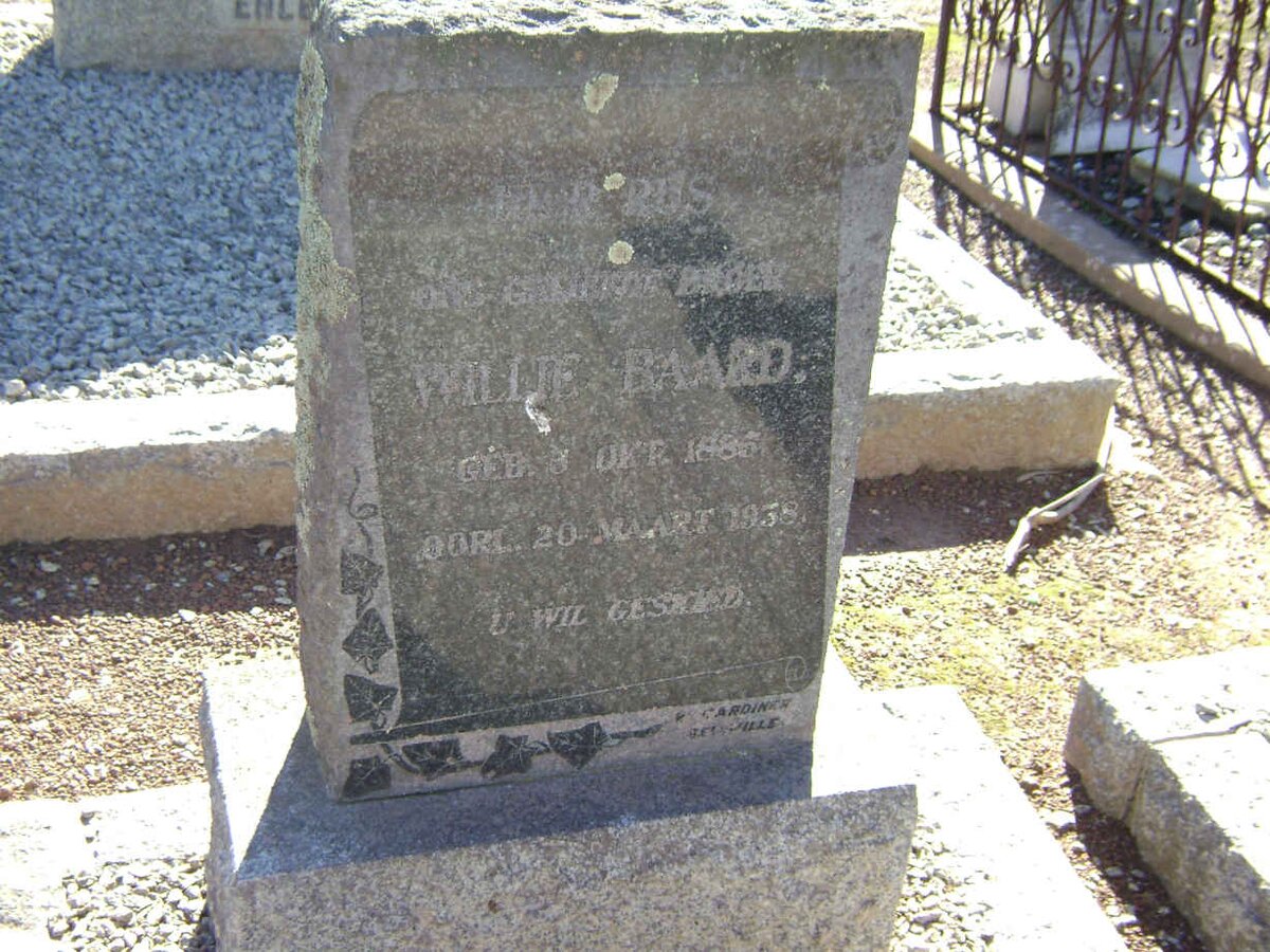 BAARD Willie 1885-1938