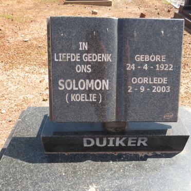 DUIKER Solomon 1922-2003