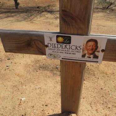 DIEDERICKS Arend Johannes Jacobus 1910-1993