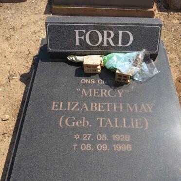 FORD Elizabeth May nee TALLIE 1928-1996
