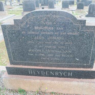 HEYDENRYCH Johannes Nicolaas Louw -1950 &amp; Alida Johanna -1953