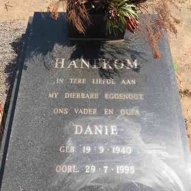 HANEKOM Danie 1940-1995