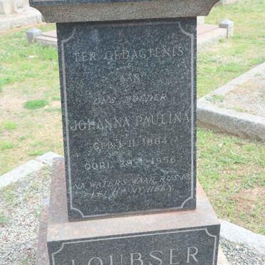 LOUBSER Johanna Paulina 1884-1956