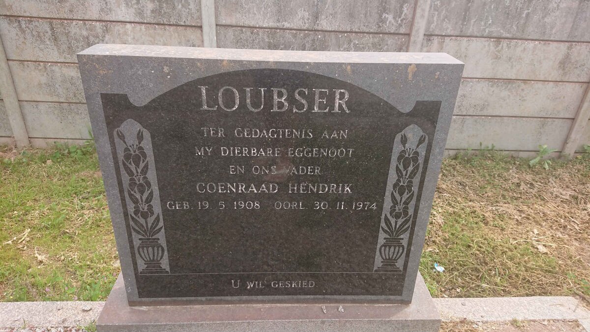 LOUBSER Coenraad Hendrik 1908-1974