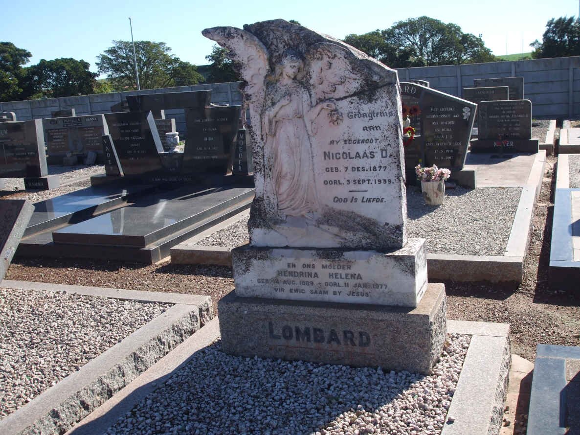LOMBARD Nicolaas D. 1877-1939 &amp; Hendrina Helena 18?9-1977