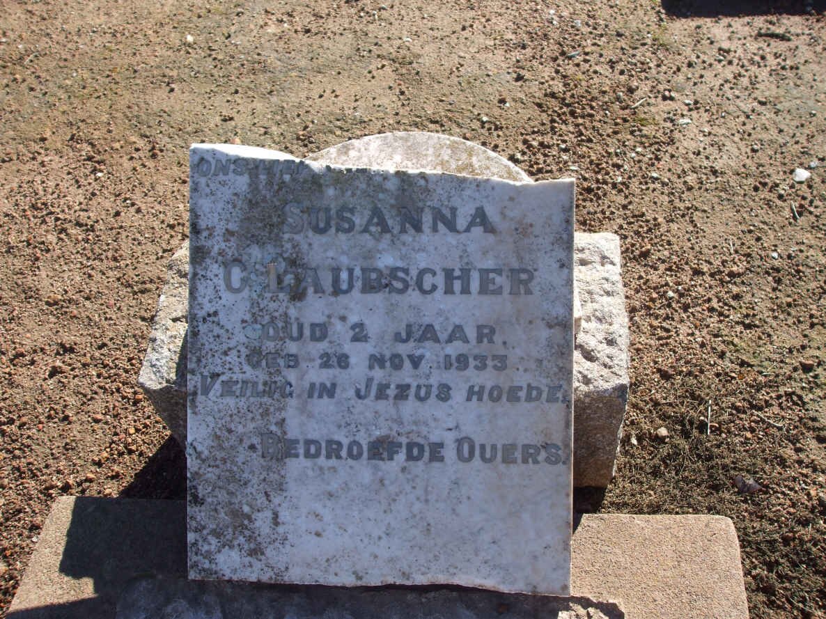 LAUBSCHER Susanna C. 1933-1935