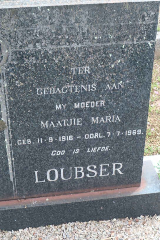 LOUBSER Maatjie Maria 1916-1969