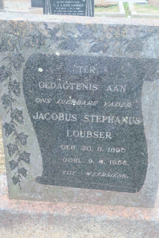 LOUBSER Jacobus Stephanus 1890-1956