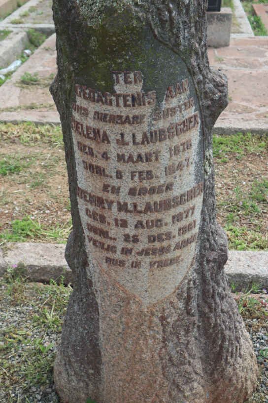 LAUBSCHER Henry M. 1877-1961 :: LAUBSCHER Helena L. 1876-1947