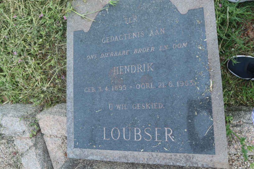 LOUBSER Hendrik 1895-1963